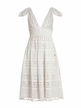 Self-Portrait
Deep V-Neck Broderie Anglaise Dress NEW SIZE 8
